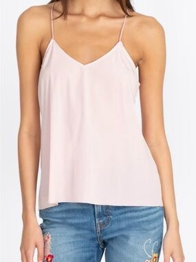 Johnny Was Pale Pink V-Neck Edie Cami Top